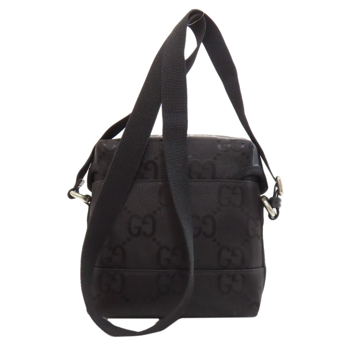 GUCCI Shoulder Bag 643858 Nylon black Off the grid Women Used Authentic