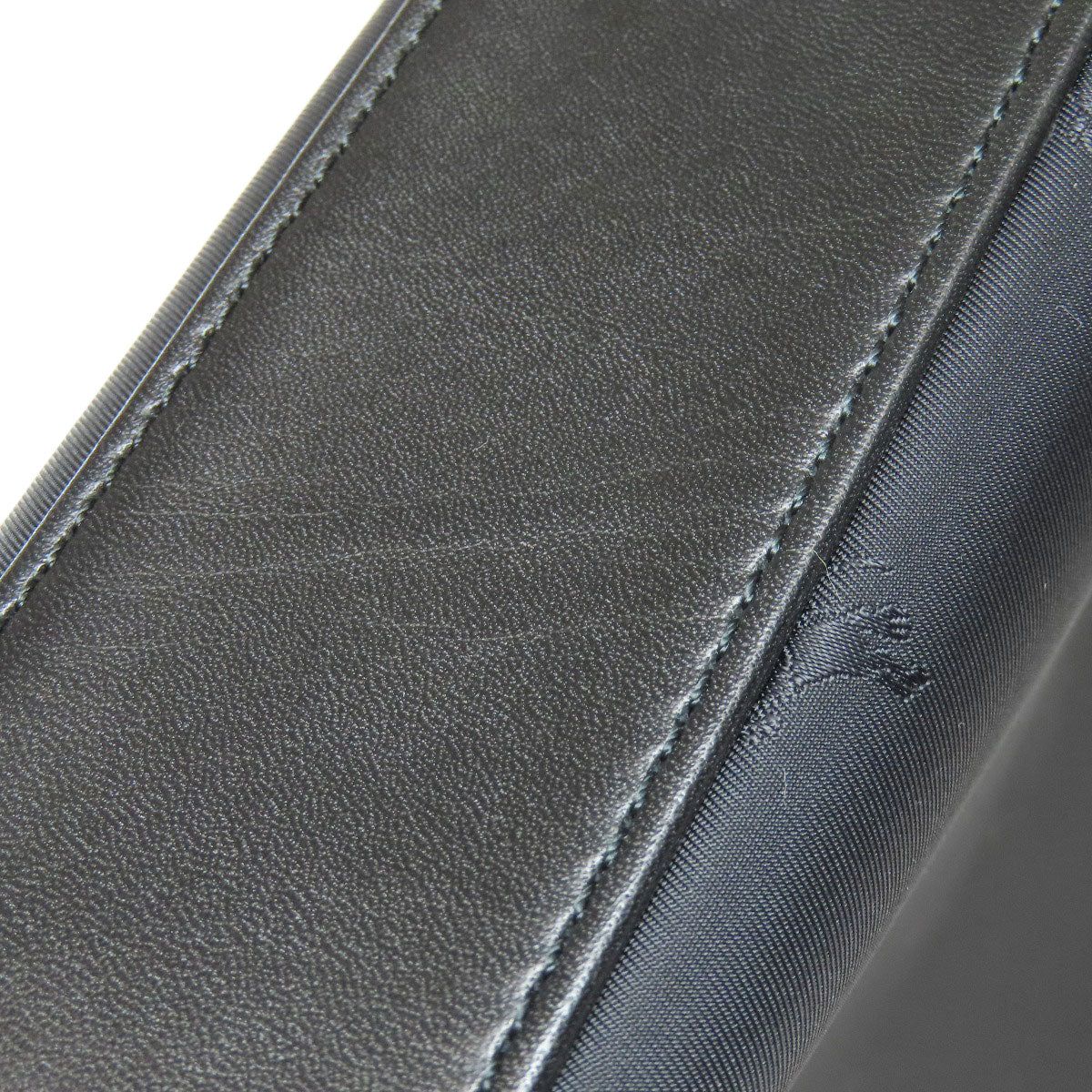 BURBERRY Tote Bag Nylon, Leather black logo Women Used Authentic