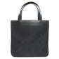 BURBERRY Tote Bag Nylon, Leather black logo Women Used Authentic