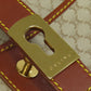 CELINE Handbag canvas Brown Macadam Pattern Women Used Authentic