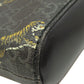 GUCCI Shoulder Bag 474137 PVC black GG Supreme Tiger Print Women Used Authentic