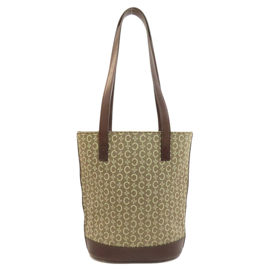 CELINE Tote Bag canvas Brown C Macadam Women Used Authentic
