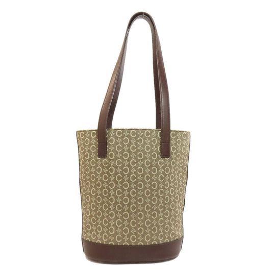 CELINE Tote Bag canvas Brown C Macadam Women Used Authentic