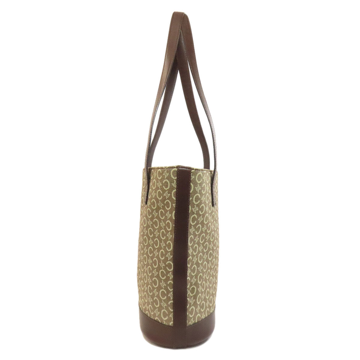 CELINE Tote Bag canvas Brown C Macadam Women Used Authentic
