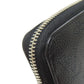 LOUIS VUITTON Long Wallet Purse M61867 Mahina leather black Zippy wallet Women Used Authentic