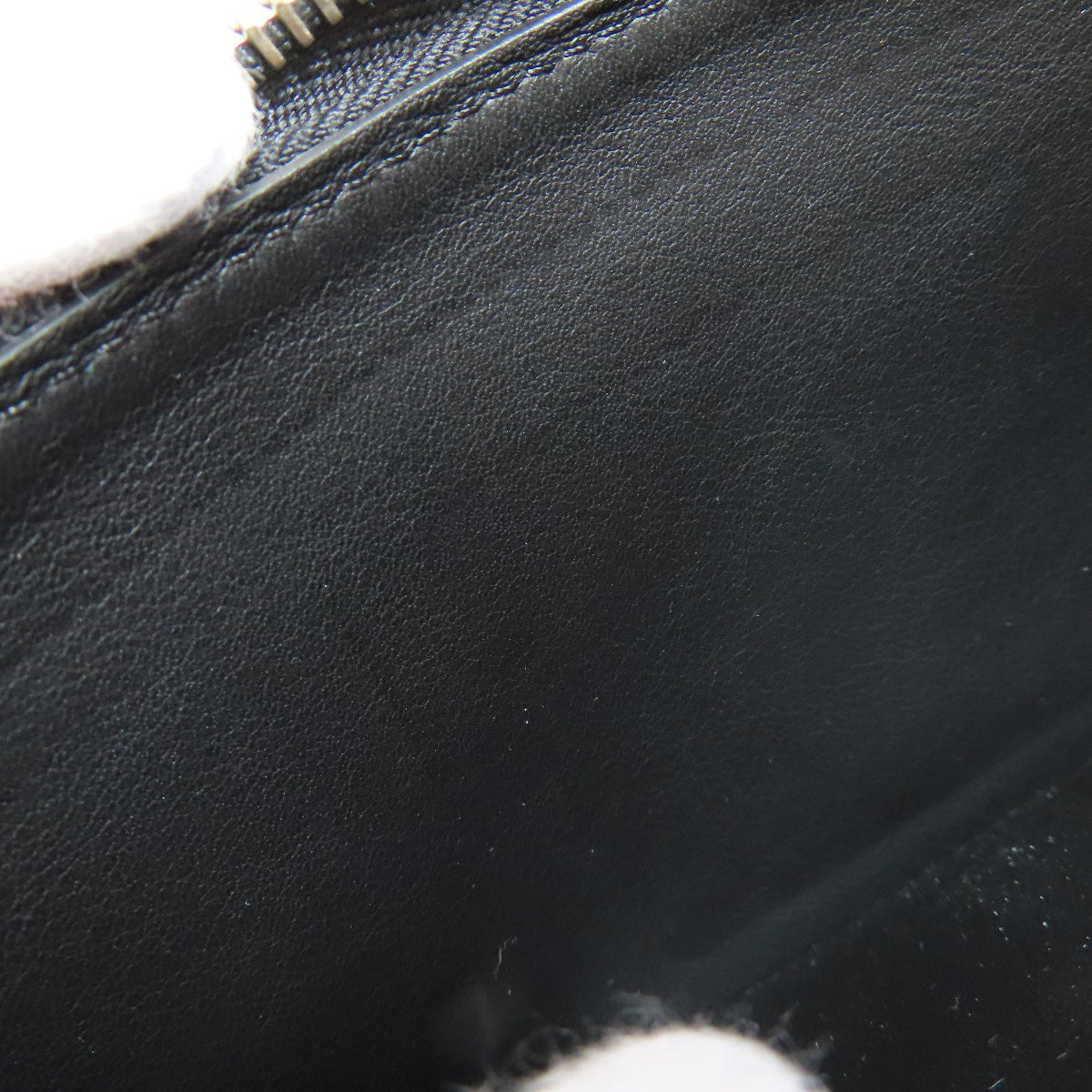 LOUIS VUITTON Long Wallet Purse M61867 Mahina leather black Zippy wallet Women Used Authentic