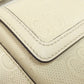 GUCCI Sling bag 645093 Calfskin white GG emboss Women Used Authentic