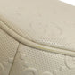 GUCCI Sling bag 645093 Calfskin white GG emboss Women Used Authentic