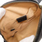GUCCI Hip bag 476484 Calfskin black GG Marmont Women Used Authentic