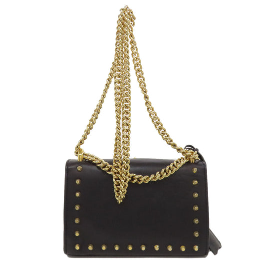 GUCCI Shoulder Bag 432182 Calfskin black Padlock ChainShoulder Women Used Authentic