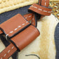 LOEWE Shoulder Bag Canvas, Raffia black Mermaid motif Women Used Authentic
