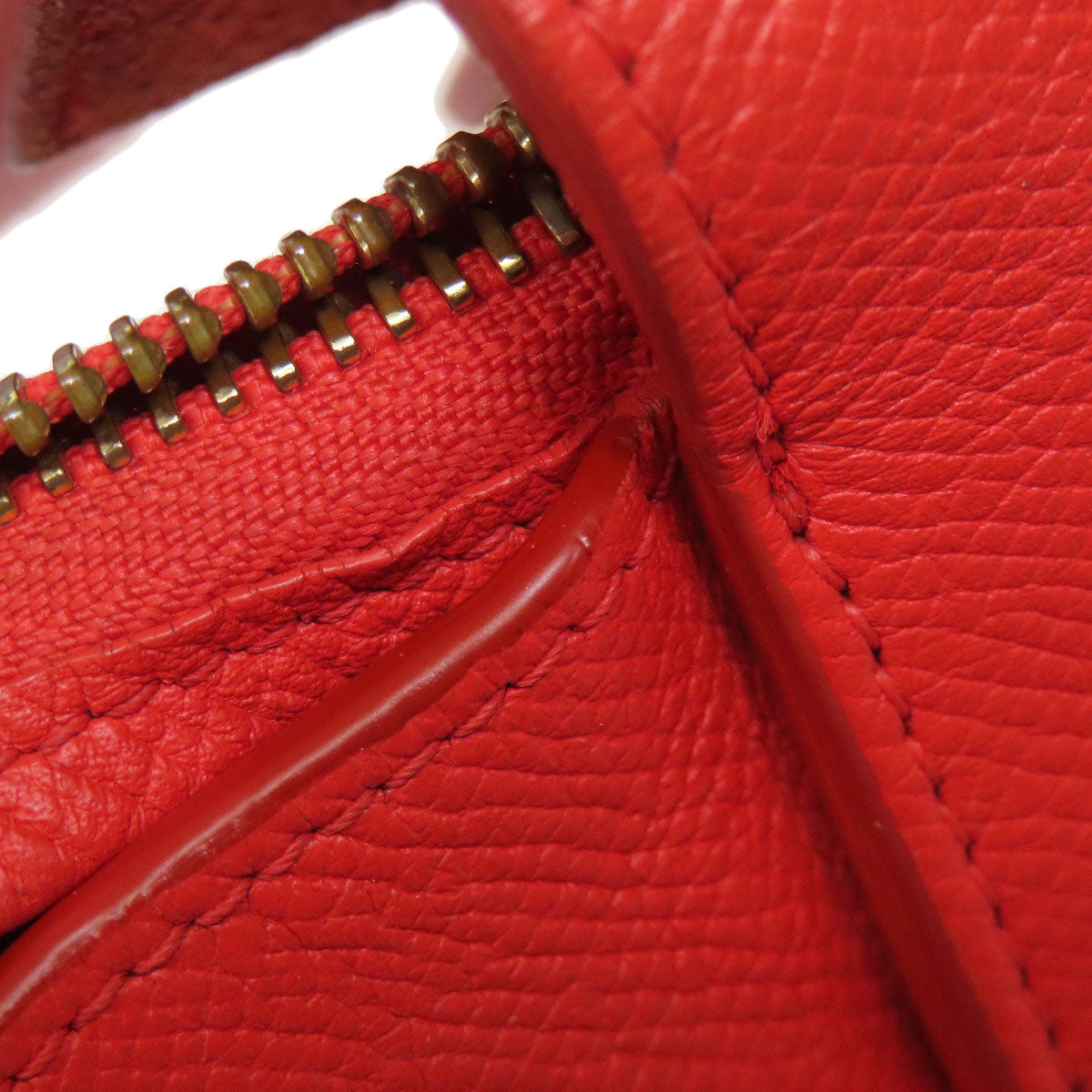 CELINE Handbag Calfskin Red Belt bag 2WAY Women Used Authentic
