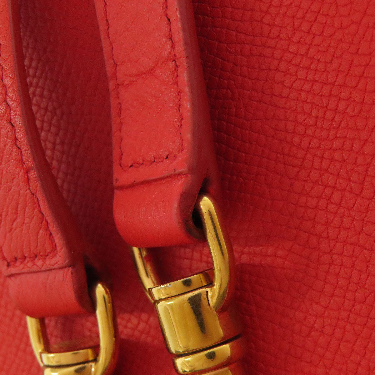 CELINE Handbag Calfskin Red Belt bag 2WAY Women Used Authentic