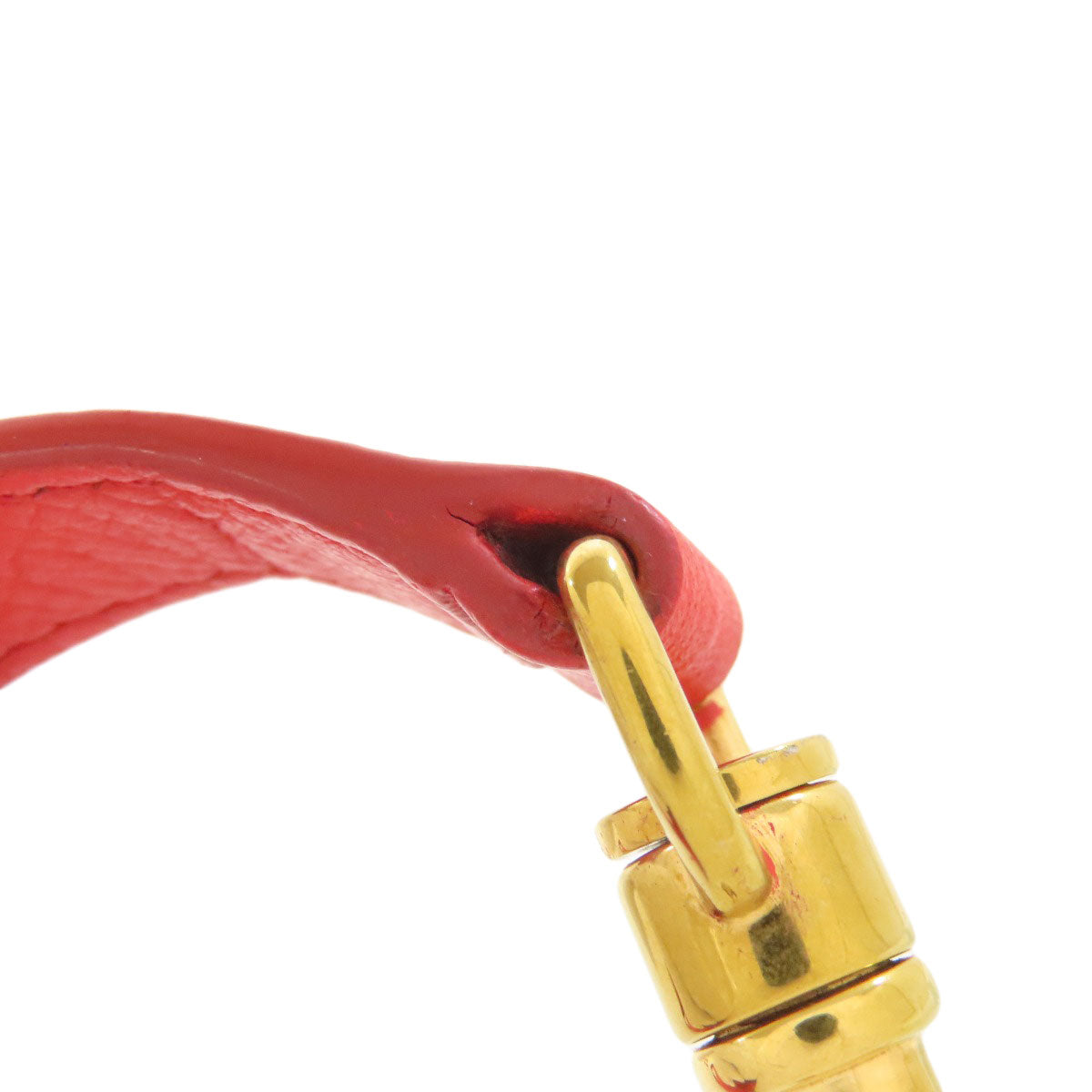 CELINE Handbag Calfskin Red Belt bag 2WAY Women Used Authentic