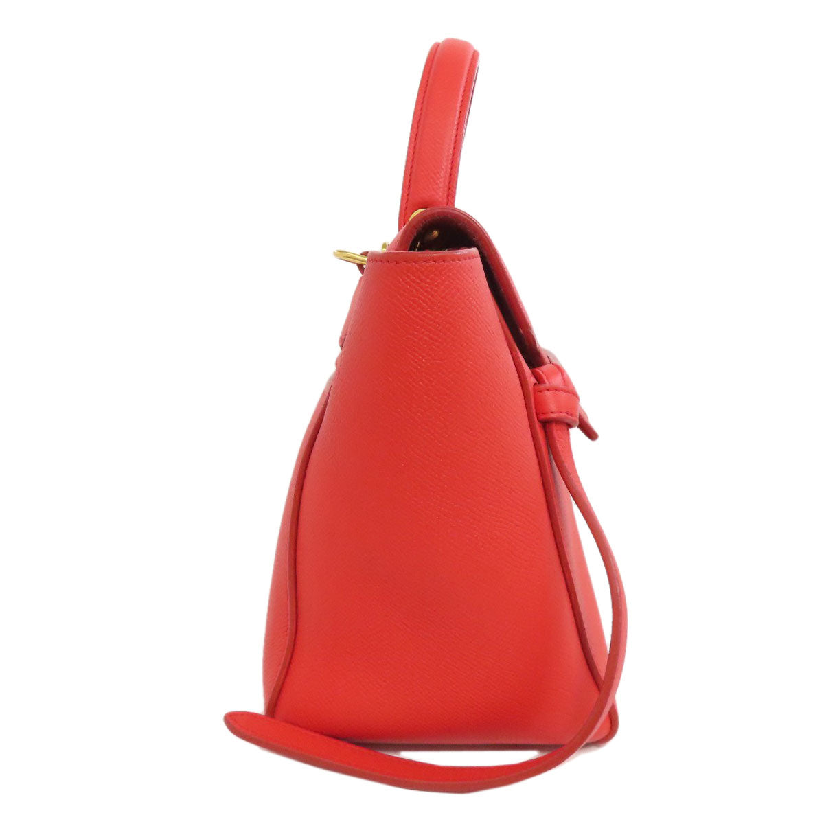 CELINE Handbag Calfskin Red Belt bag 2WAY Women Used Authentic
