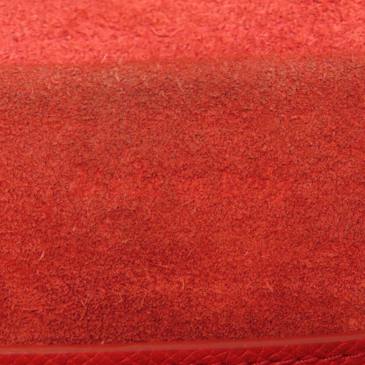CELINE Handbag Calfskin Red Belt bag 2WAY Women Used Authentic