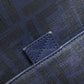 FENDI Shoulder Bag PVC Navy Zucca Pattern