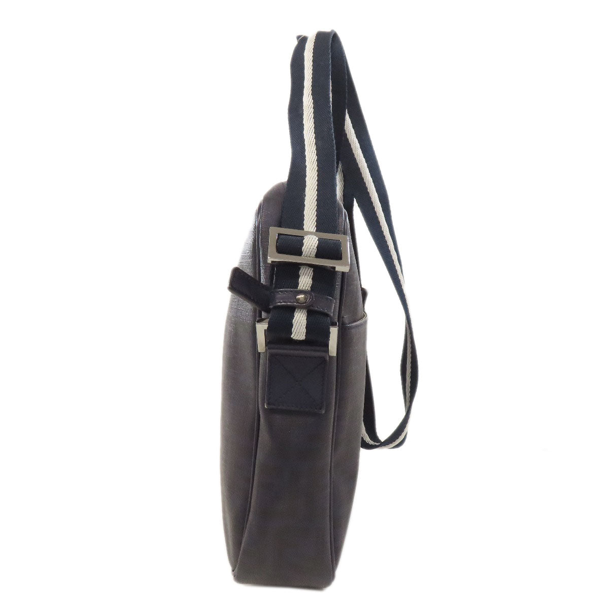 FENDI Shoulder Bag PVC Navy Zucca Pattern