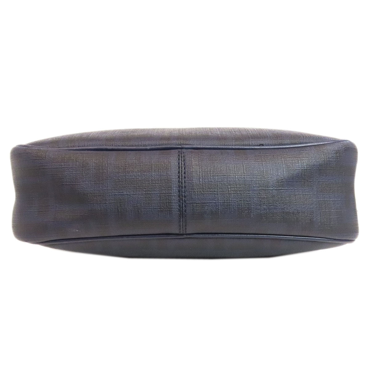 FENDI Shoulder Bag PVC Navy Zucca Pattern