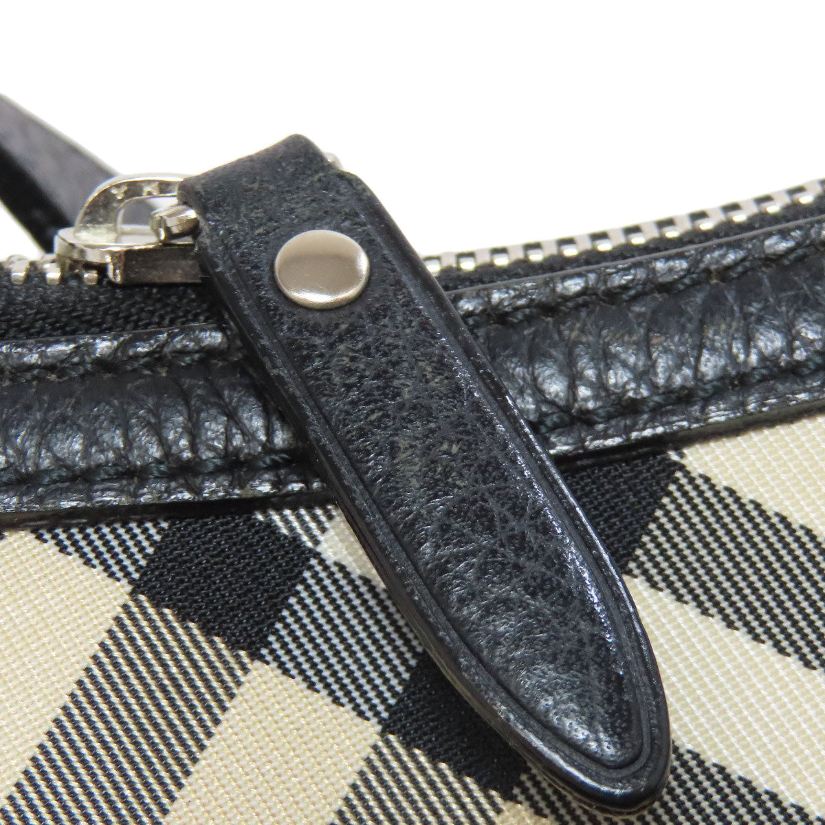 BURBERRY Shoulder Bag Nylon black Nova Check One Belt