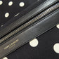 SAINT LAURENT Backpack canvas black Dot Pattern Women Used Authentic