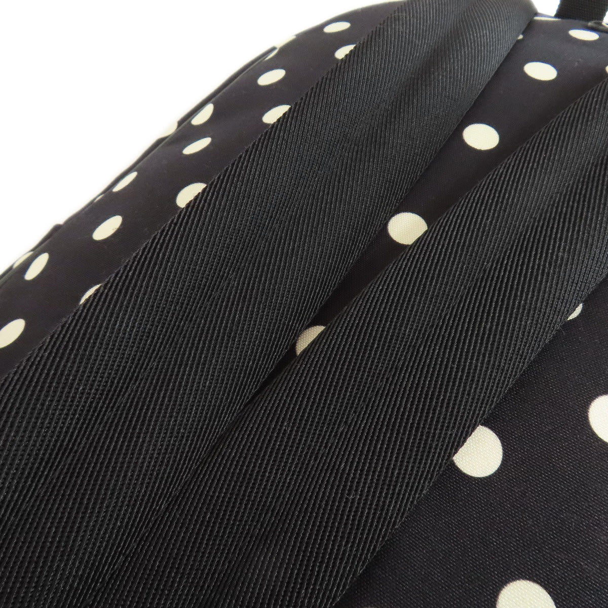 SAINT LAURENT Backpack canvas black Dot Pattern Women Used Authentic