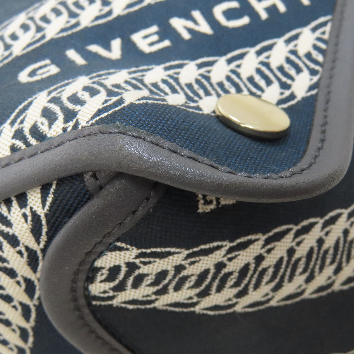 Givenchy Tote Bag canvas Navy logo