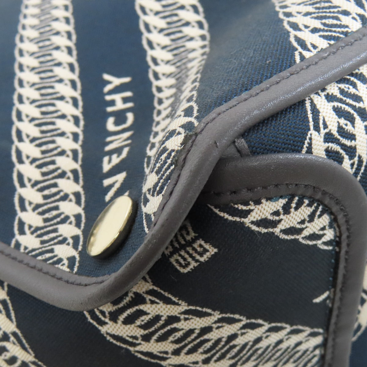 Givenchy Tote Bag canvas Navy logo