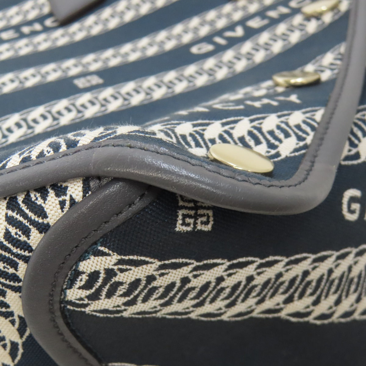 Givenchy Tote Bag canvas Navy logo