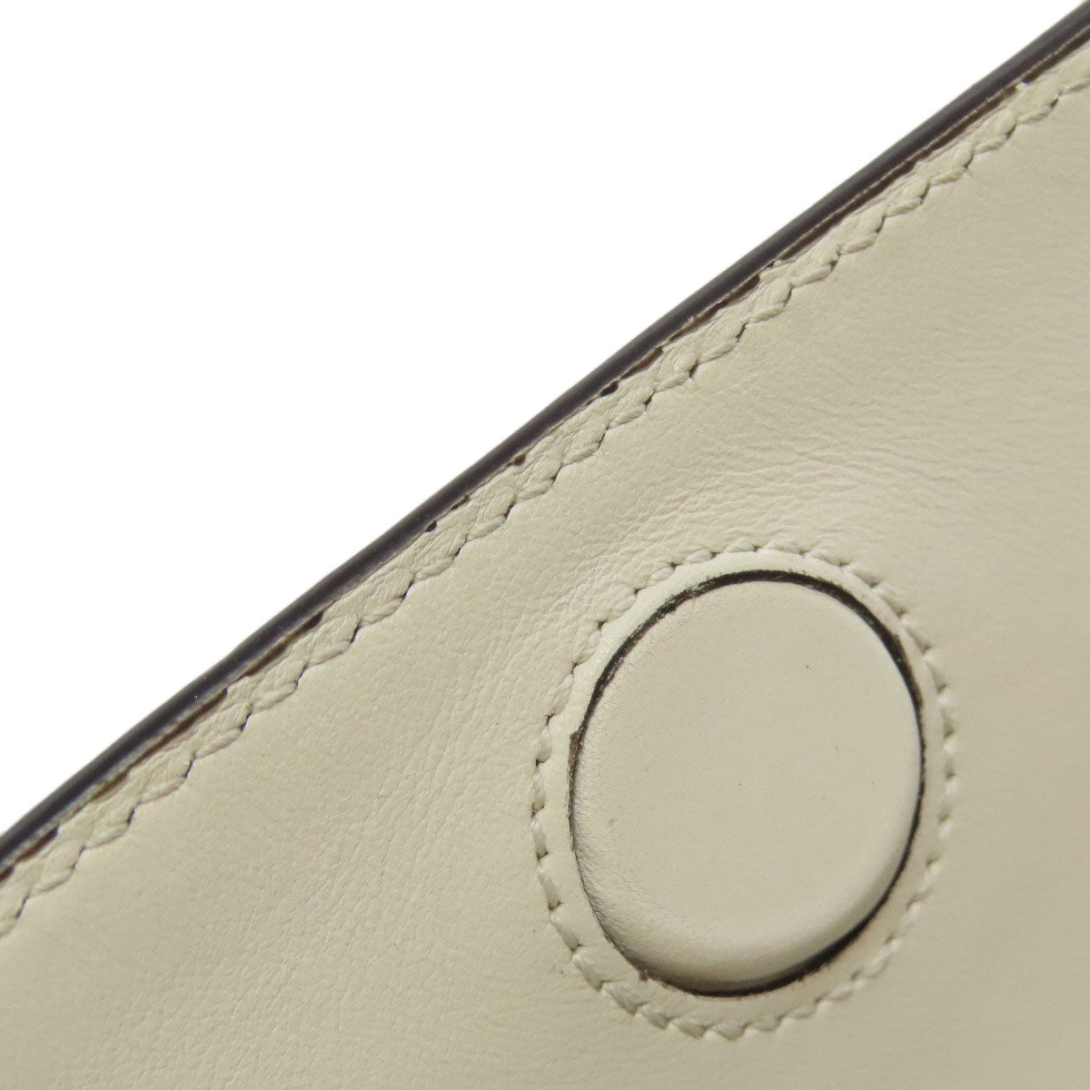 GUCCI Sling bag 645093 Calfskin white GG emboss Women Used Authentic