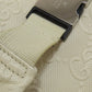 GUCCI Sling bag 645093 Calfskin white GG emboss Women Used Authentic