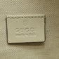 GUCCI Sling bag 645093 Calfskin white GG emboss Women Used Authentic