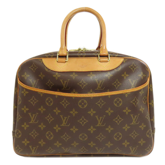 LOUIS VUITTON Handbag M47270 Monogram canvas Brown Deauville Women Used Authentic