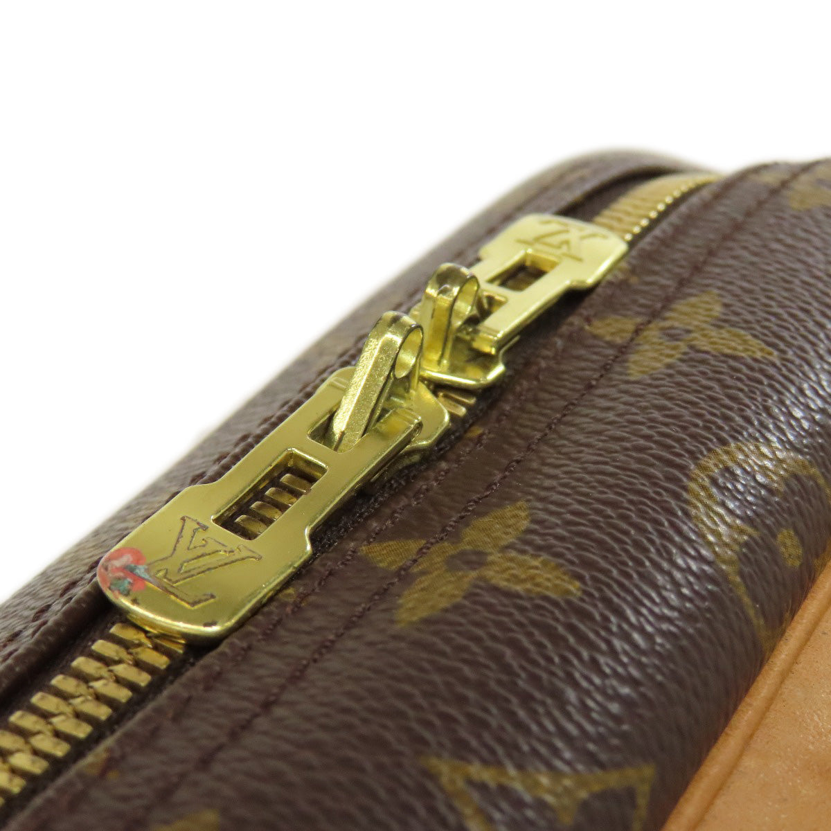 LOUIS VUITTON Handbag M47270 Monogram canvas Brown Deauville Women Used Authentic