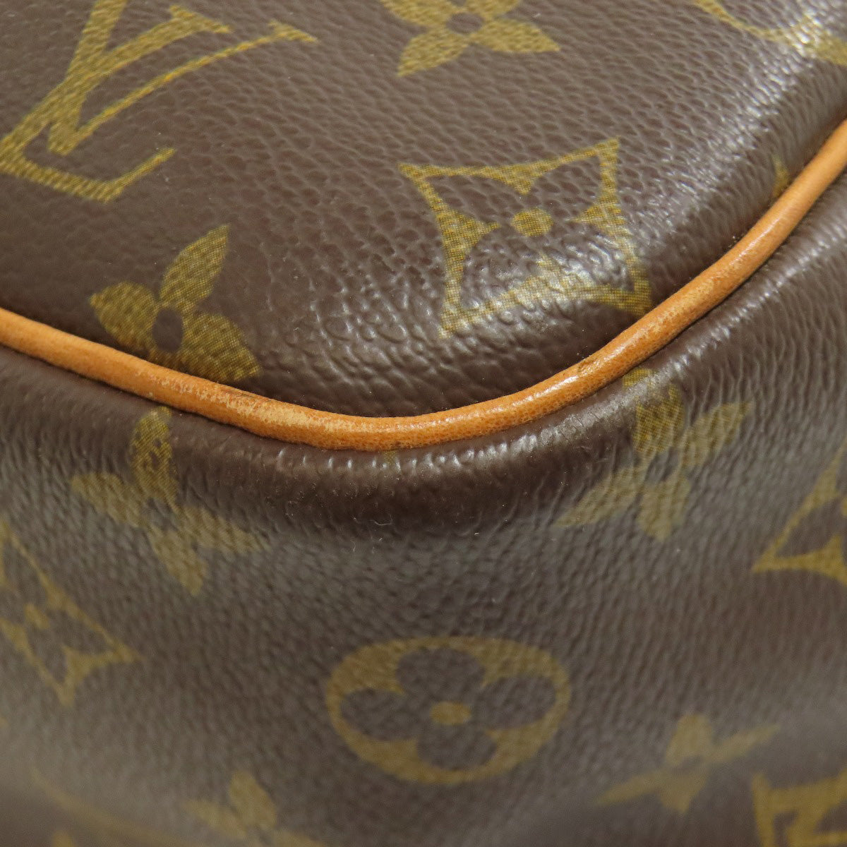 LOUIS VUITTON Handbag M47270 Monogram canvas Brown Deauville Women Used Authentic