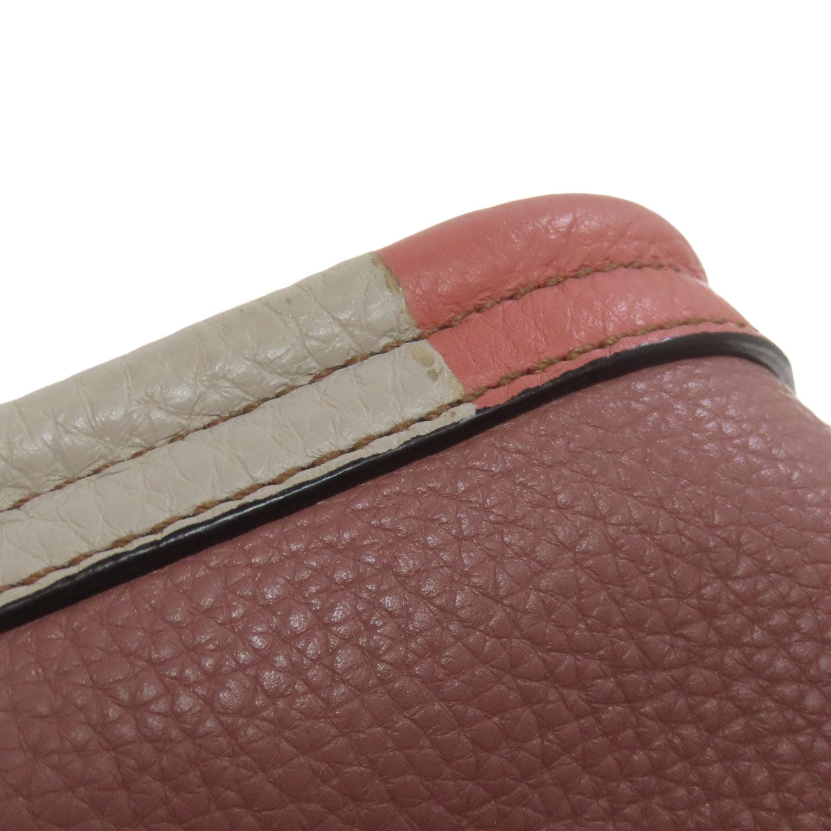 FENDI Handbag Calfskin pink 2WAY Women Used Authentic