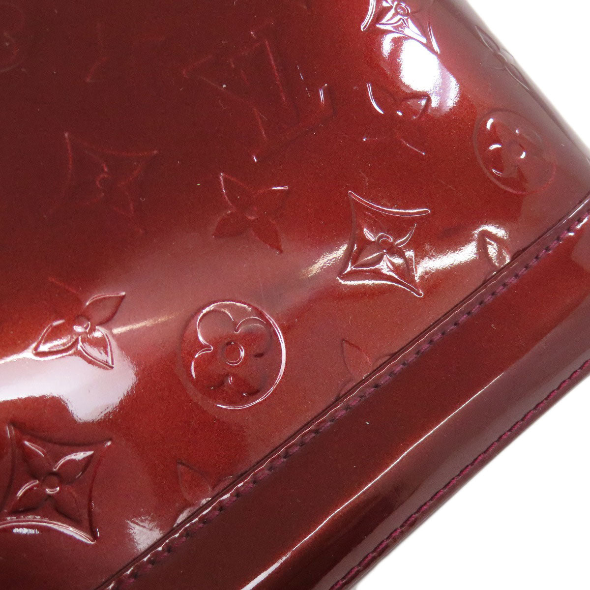 LOUIS VUITTON Handbag M91691 Vernis Red Alma PM Women Used Authentic