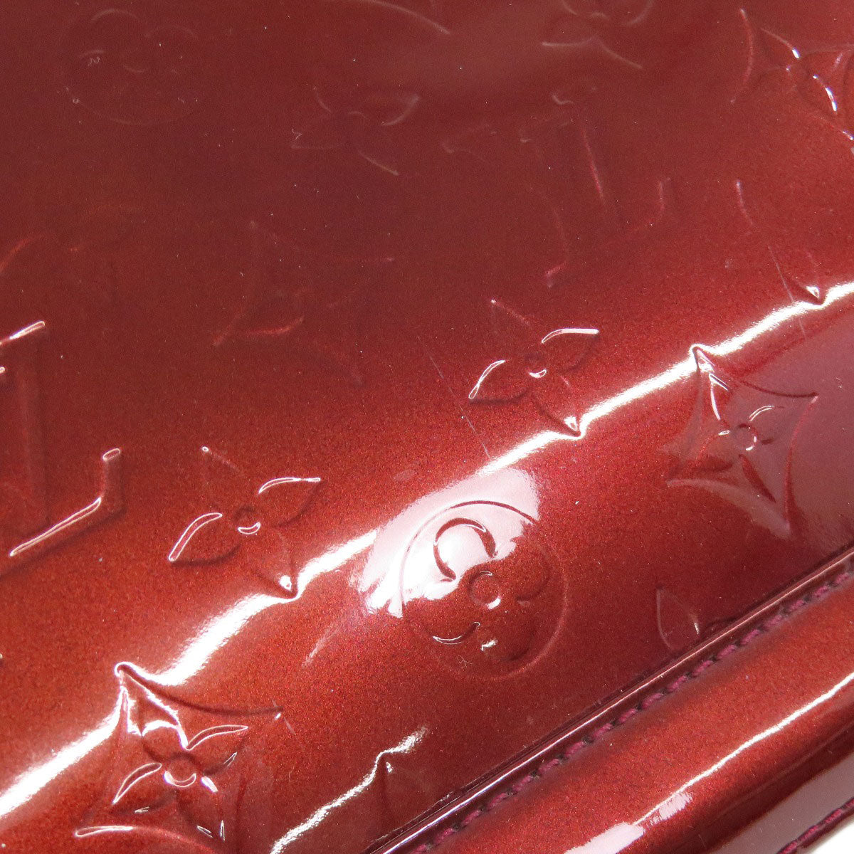 LOUIS VUITTON Handbag M91691 Vernis Red Alma PM Women Used Authentic