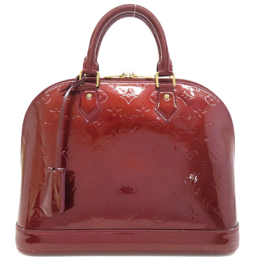 LOUIS VUITTON Handbag M91691 Vernis Red Alma PM Women Used Authentic
