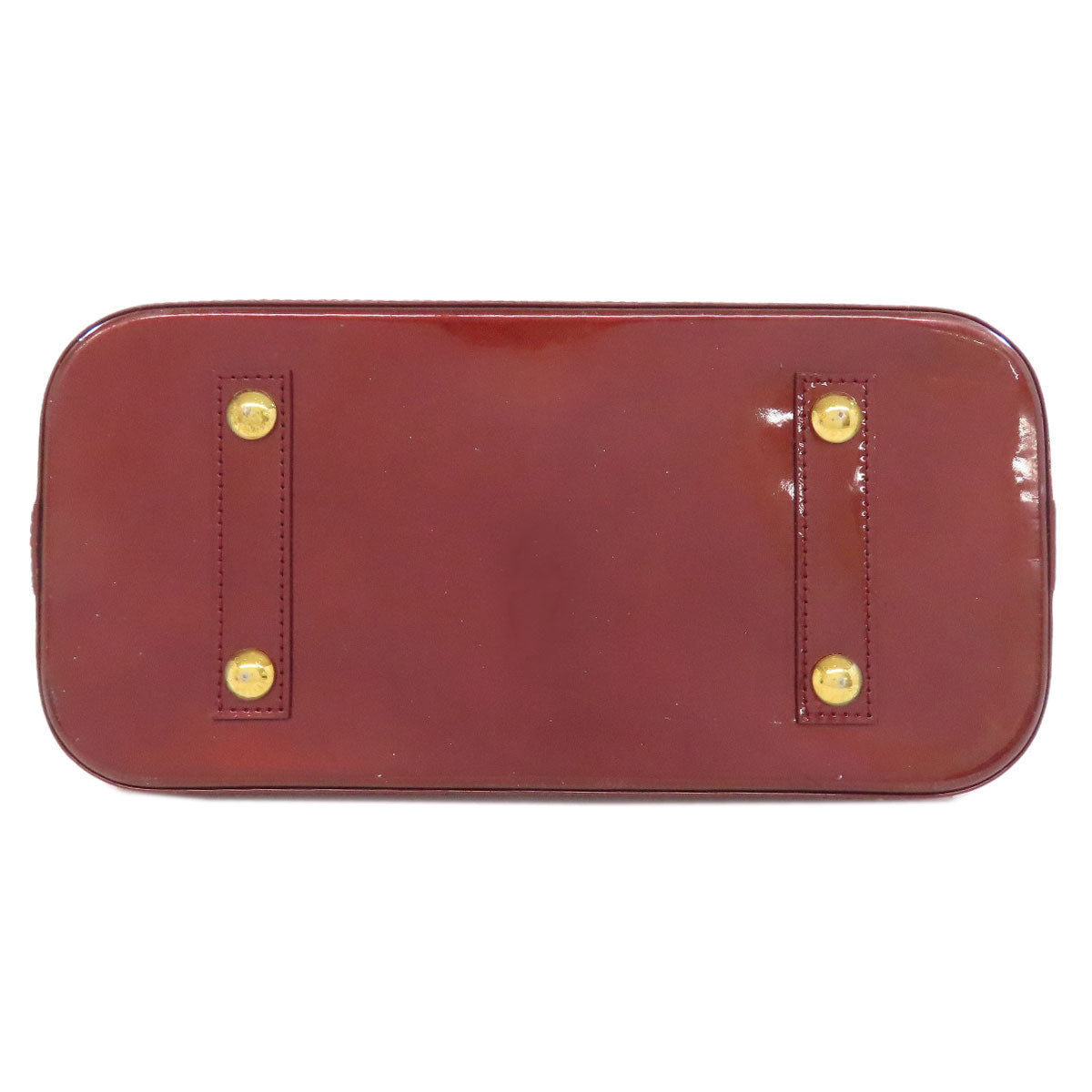 LOUIS VUITTON Handbag M91691 Vernis Red Alma PM Women Used Authentic