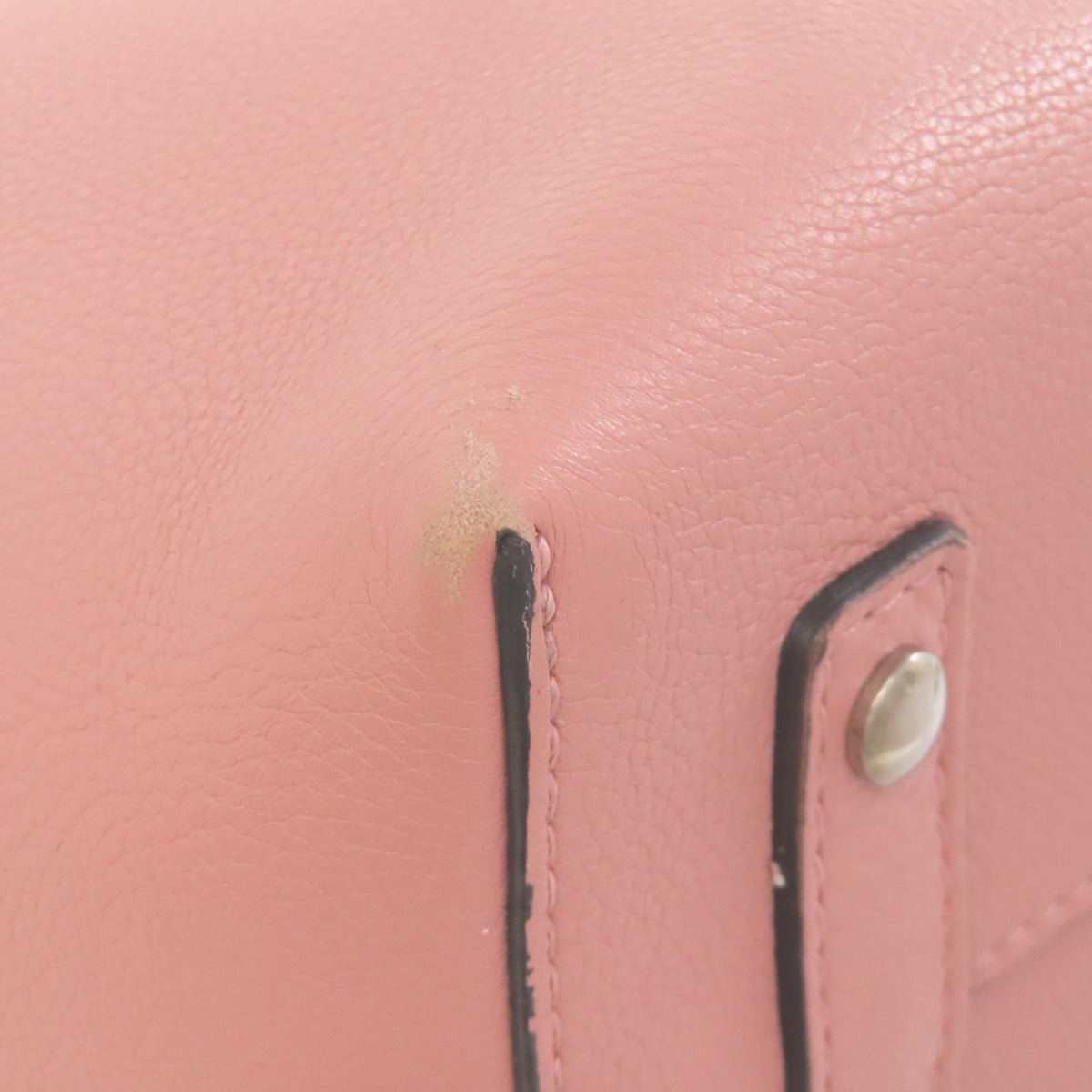 BURBERRY Handbag leather pink 2WAY Women Used Authentic