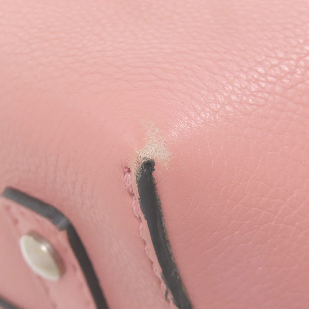 BURBERRY Handbag leather pink 2WAY Women Used Authentic