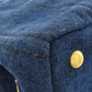PRADA Handbag BN2439 denim blue Canapa mini Women Used Authentic