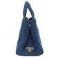 PRADA Handbag BN2439 denim blue Canapa mini Women Used Authentic