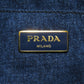 PRADA Handbag BN2439 denim blue Canapa mini Women Used Authentic