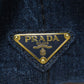 PRADA Handbag BN2439 denim blue Canapa mini Women Used Authentic