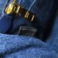 PRADA Handbag BN2439 denim blue Canapa mini Women Used Authentic