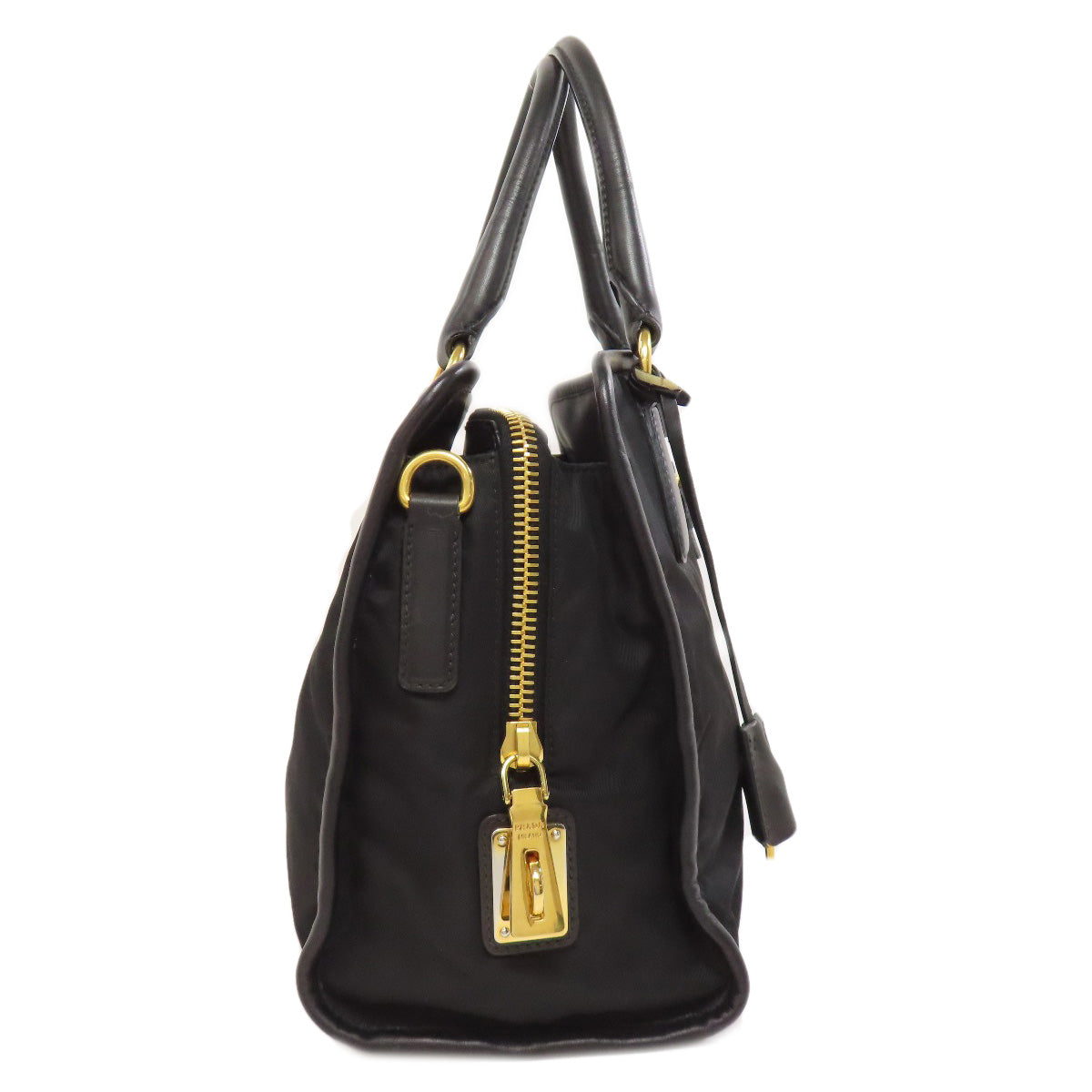 PRADA Handbag BN2205 Nylon black 2WAY Women Used Authentic