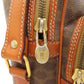CELINE Shoulder Bag PVC Brown Macadam 2WAY Women Used Authentic