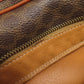 CELINE Shoulder Bag PVC Brown Macadam 2WAY Women Used Authentic